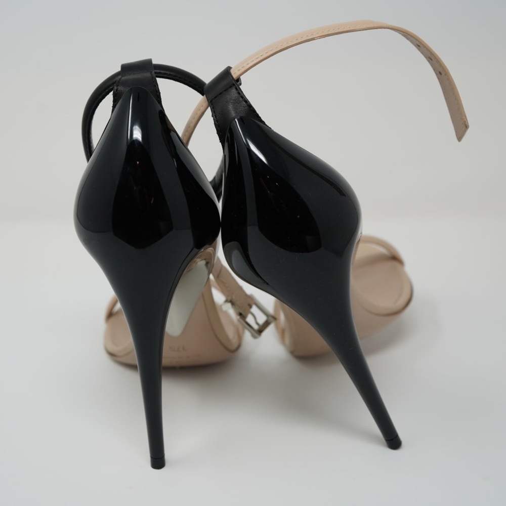 Amazing Nude & Black La Perla Heel Sandals. - Picture 2 of 3